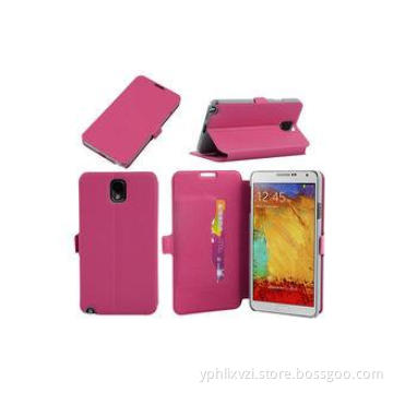 Pink Girls Wallet Style Samsung Leather Phone Cases For Sam